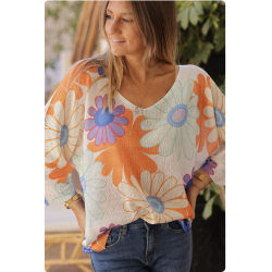 Blouse fleurie