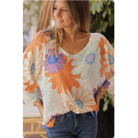 Blouse fleurie